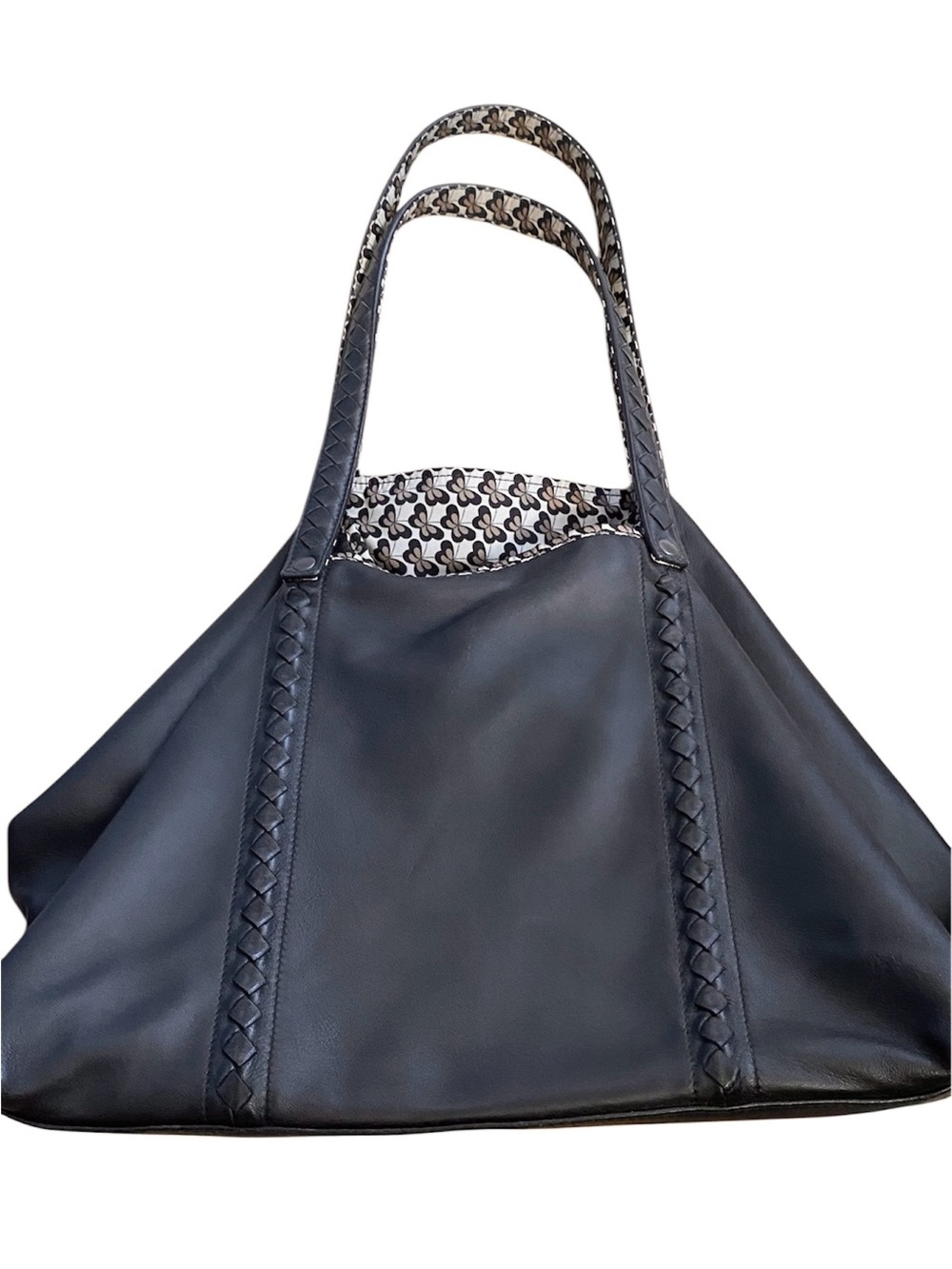 Bottega Veneta Black Leather Butterfly Medium Reversible Tote Bag - Picture 3 of 12